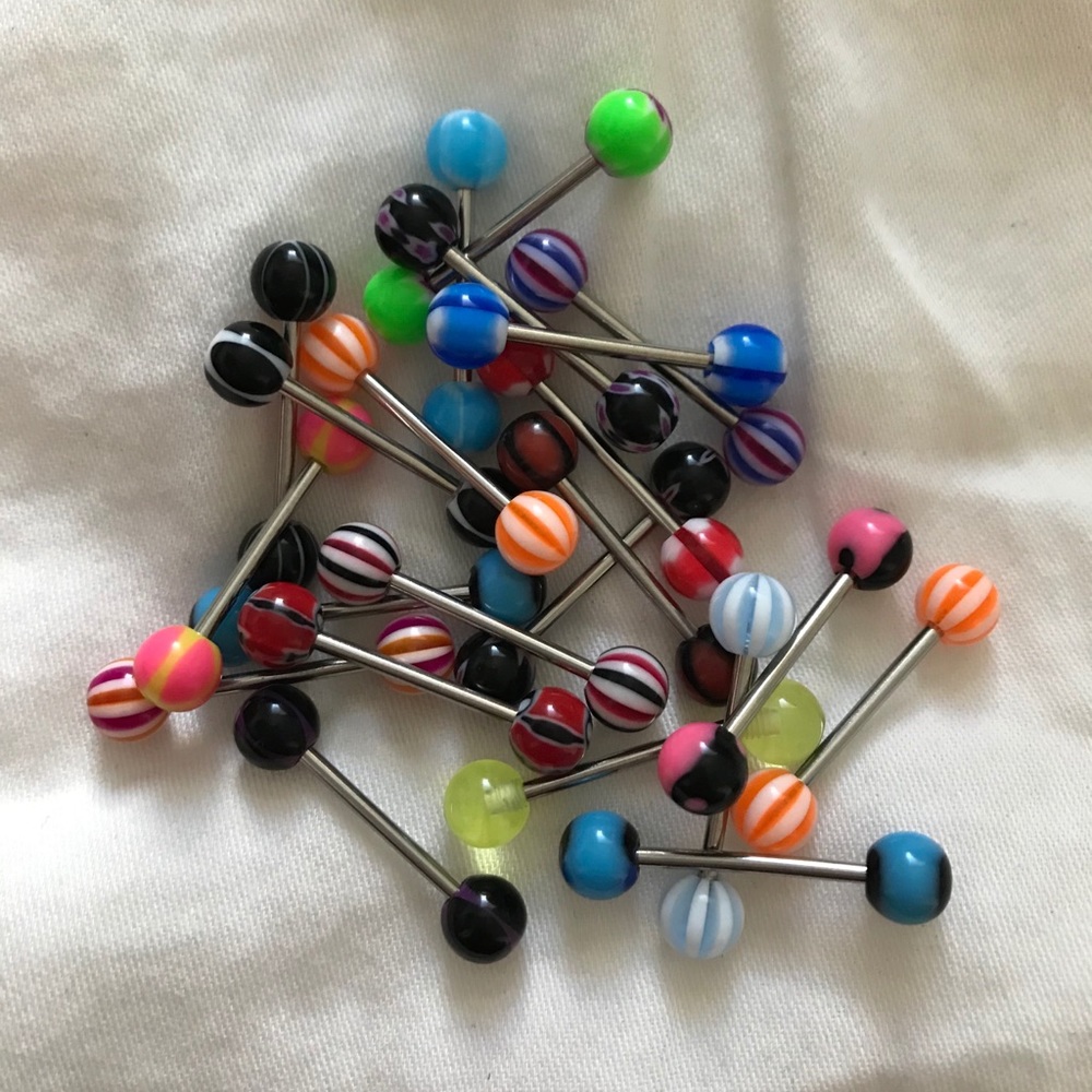 Surgical steel barbells
